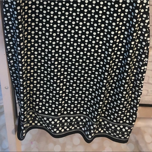 Max Studio Polka Dot Boat Neck Shift Dress - Picture 6 of 8